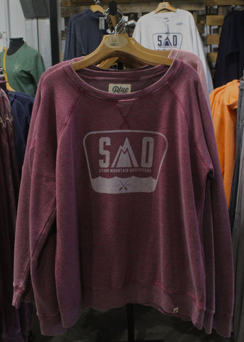 SMO Burnout Wash Fleece Crew