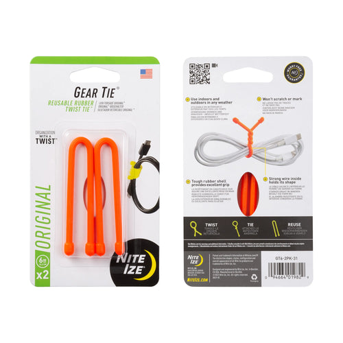 Gear Tie Reusable Rubber Twist Tie