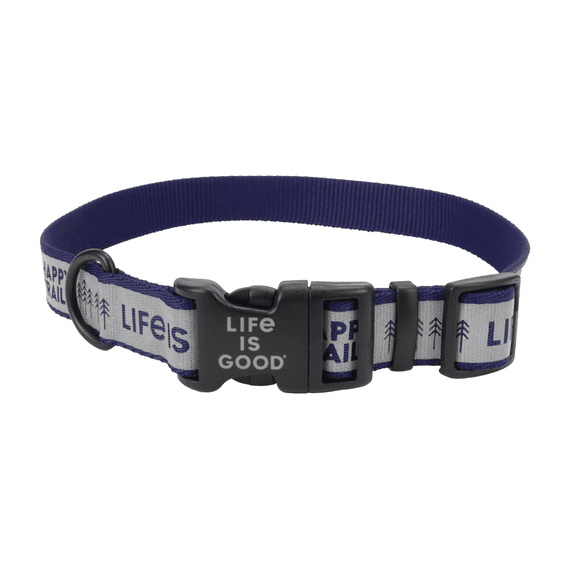 S Reflective Dog Collar Happy Trails