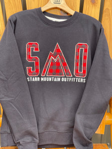 Embroidered Essential Fleece Crew