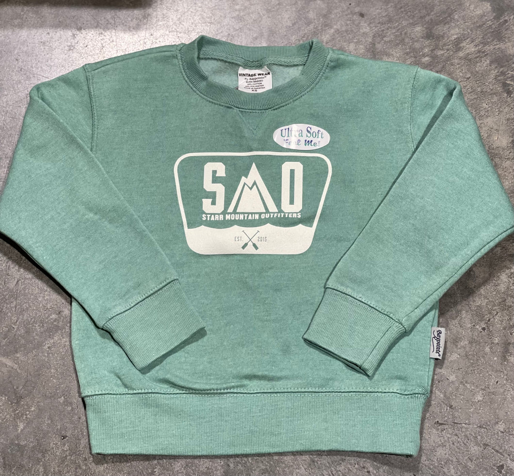 Burnwash Fleece Crew Neck-Kids