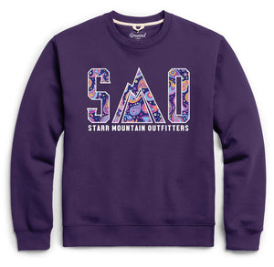 Embroidered Essential Fleece Crew