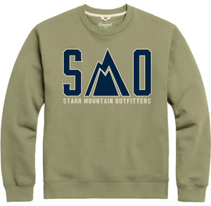 Embroidered Essential Fleece Crew