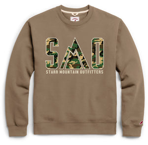 Embroidered Essential Fleece Crew